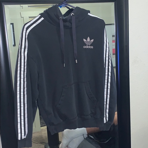 blue and black adidas hoodie